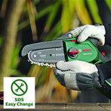 Bosch EasyChain 18V-15-7 (1x2.5Ah) Cordless Chainsaw - Green