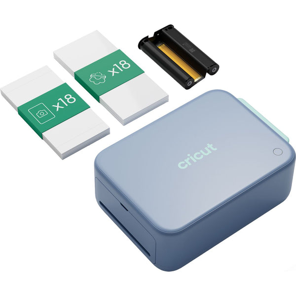 Cricut StickerPix Print + Cut™ Essential Bundle Sticker Printer - Blue