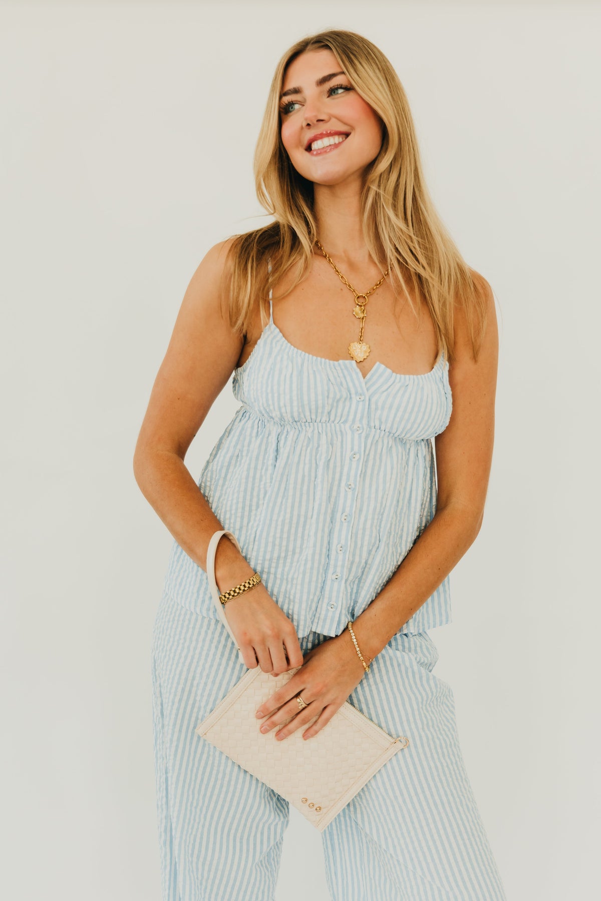 Veda Woven Crossbody and Clutch Bag