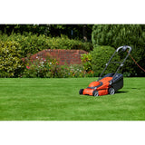 Flymo EasiStore 380R Corded Lawn Mower - Sunset Orange