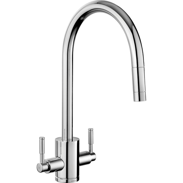 Rangemaster Aquatrend Dual Lever Built In Kitchen Tap - Chrome