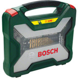 Bosch 2607019330 100 Piece X-Line Titanium Drill and Screwdriver Bit Set - Green