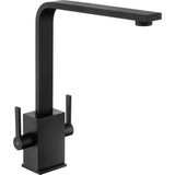 Rangemaster Kube Dual Lever Built In Kitchen Tap - Matt Black