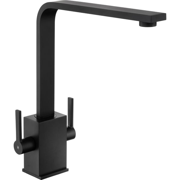 Rangemaster Kube Dual Lever Built In Kitchen Tap - Matt Black