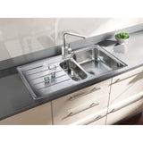 Rangemaster Oakland 1.5 Bowl Inset Kitchen Sink - Stainless Steel