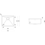 Rangemaster Spectra 1 Bowl Undermount Kitchen Sink - Graphite