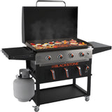 Blackstone 36in Griddle Plus with Air Fryer 4 Burner Gas Barbecue - Black