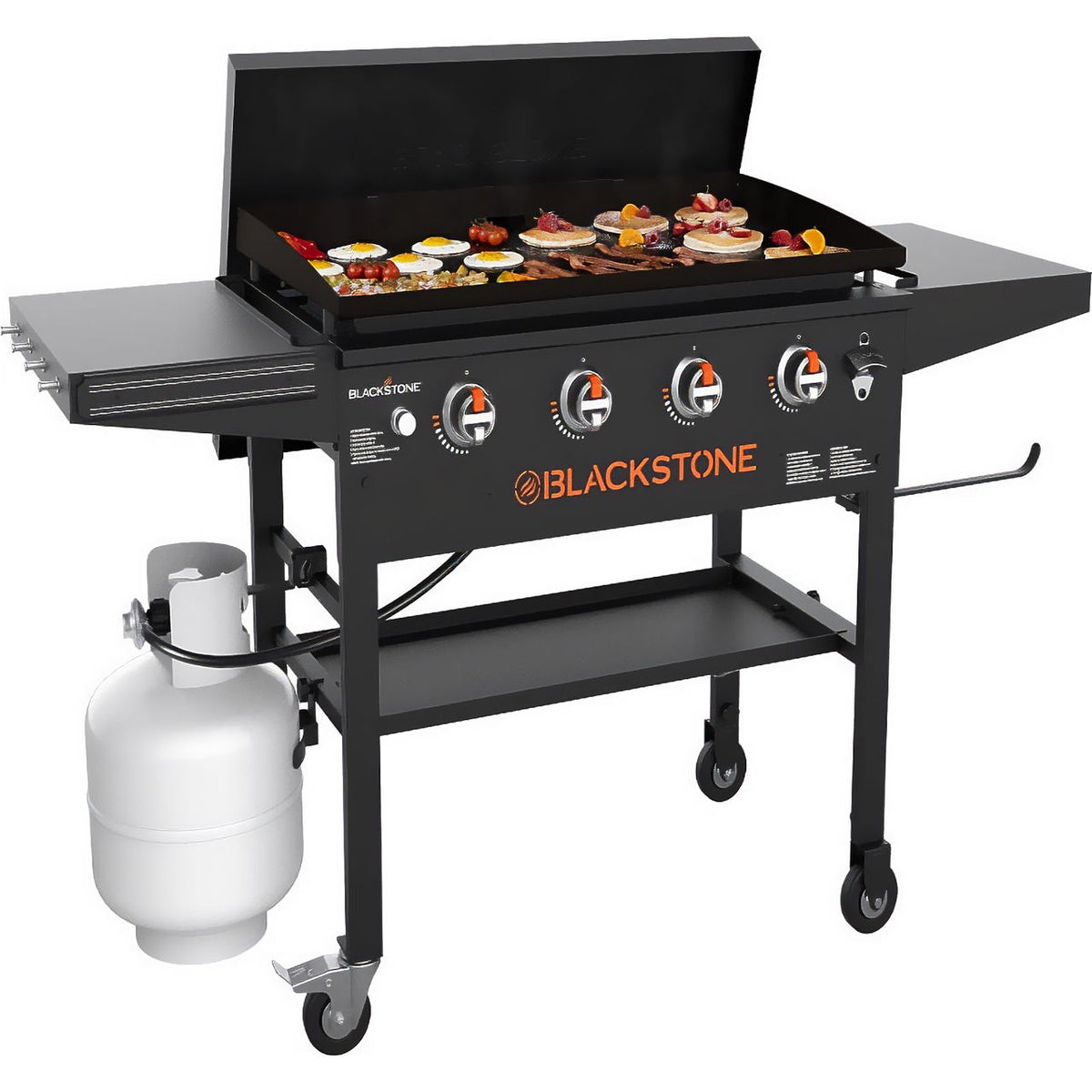 Blackstone 36in Griddle with Hardcover Gas Barbecue - Black