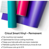 Cricut Smart Vinyl Matless Permanent Vinyl (13 in x 36 in) - Powder Blu / Lilac / Honeydew