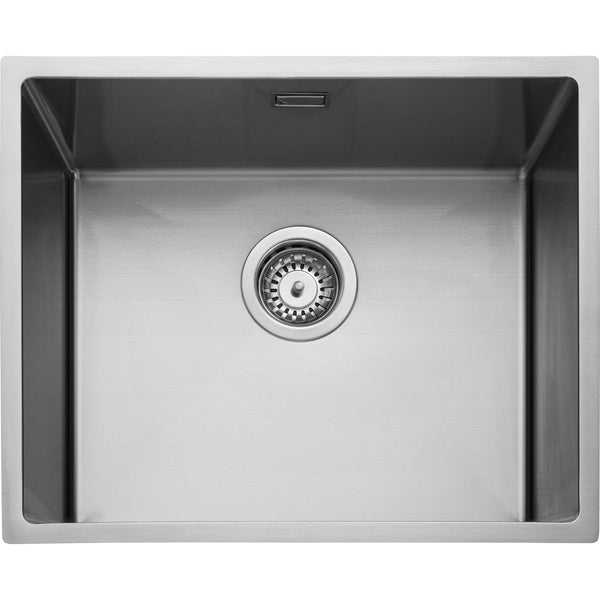 Rangemaster Kube 1 Bowl Kitchen Sink - Micro-Sheen™ Soft Brushed Finish