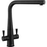 Rangemaster Conical Dual Lever Built In Kitchen Tap - Matt Black