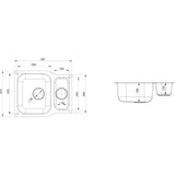 Rangemaster Classic 1.5 Bowl Undermount Kitchen Sink - Stainless Steel