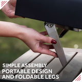 George Foreman BBQ Grill Top Outdoor Pizza Oven, Suitable For Gas or Charcoal BBQs - Black