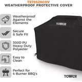 Tower 4 Burner T978526COV Barbecue Accessory - Black