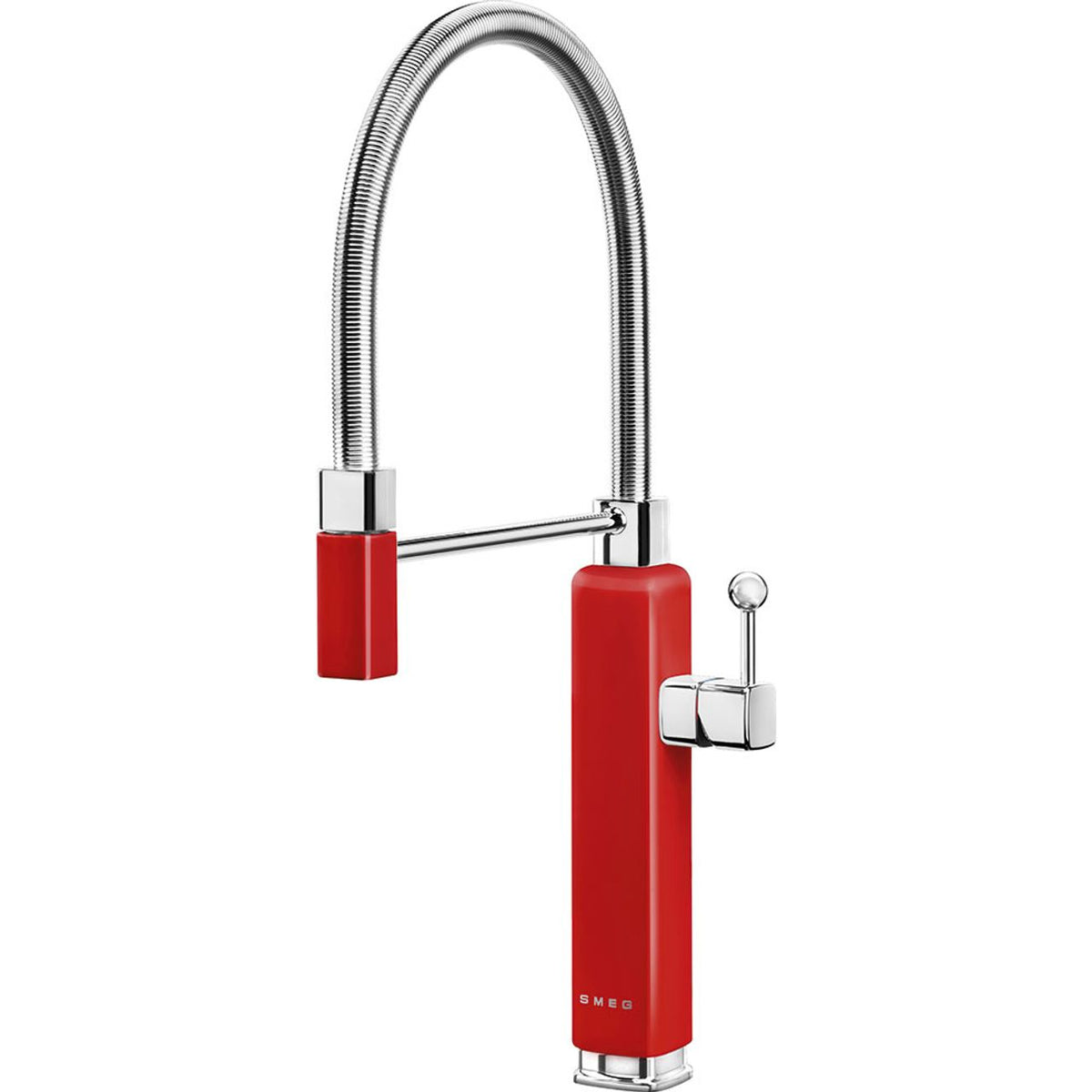 Smeg 50s Style Mixer Built In Kitchen Tap - Red