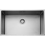 Rangemaster Kube 1 Bowl Kitchen Sink - Micro-Sheen™ Soft Brushed Finish
