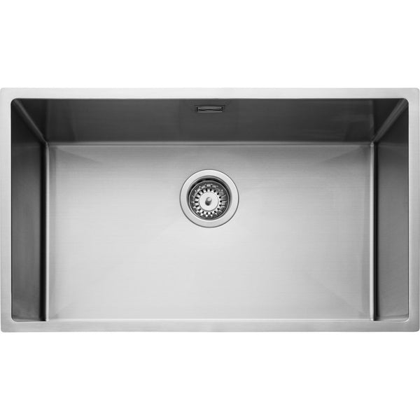 Rangemaster Kube 1 Bowl Kitchen Sink - Micro-Sheen™ Soft Brushed Finish