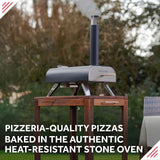 George Foreman BBQ Grill Top Outdoor Pizza Oven, Suitable For Gas or Charcoal BBQs - Black