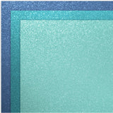 Cricut Smart Vinyl Shimmer Matless Permanent Vinyl, Seaglass Sampler - 13 in x 12 in (3 ct) - Mint / Aqua / Blue