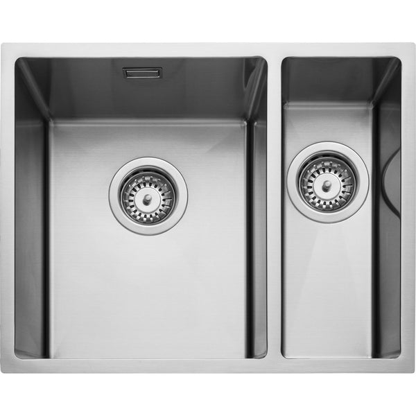 Rangemaster Kube 1.5 Bowl Undermount Kitchen Sink - Micro-Sheen™ Soft Brushed Finish