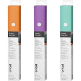 Cricut Smart Iron-On Matless Heat Transfer Vinyl (13 in x 36 in) - Bright Orange / Lavender / Mint