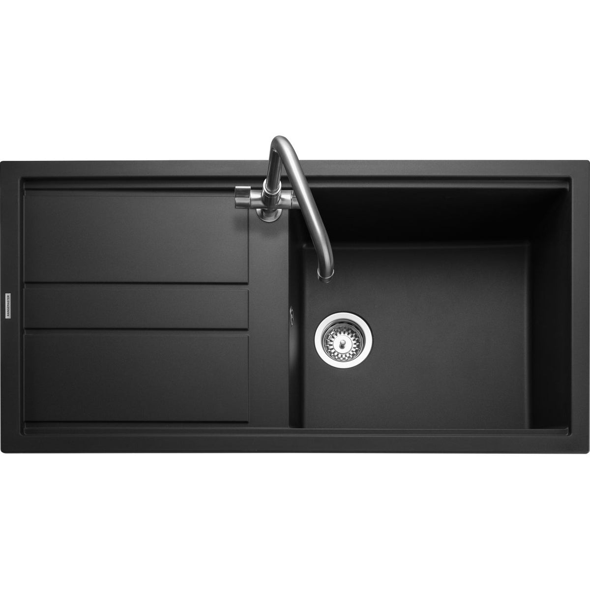 Rangemaster Topaz 1 Bowl Inset Kitchen Sink - Charcoal