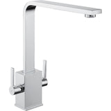 Rangemaster Kube Dual Lever Built In Kitchen Tap - Chrome