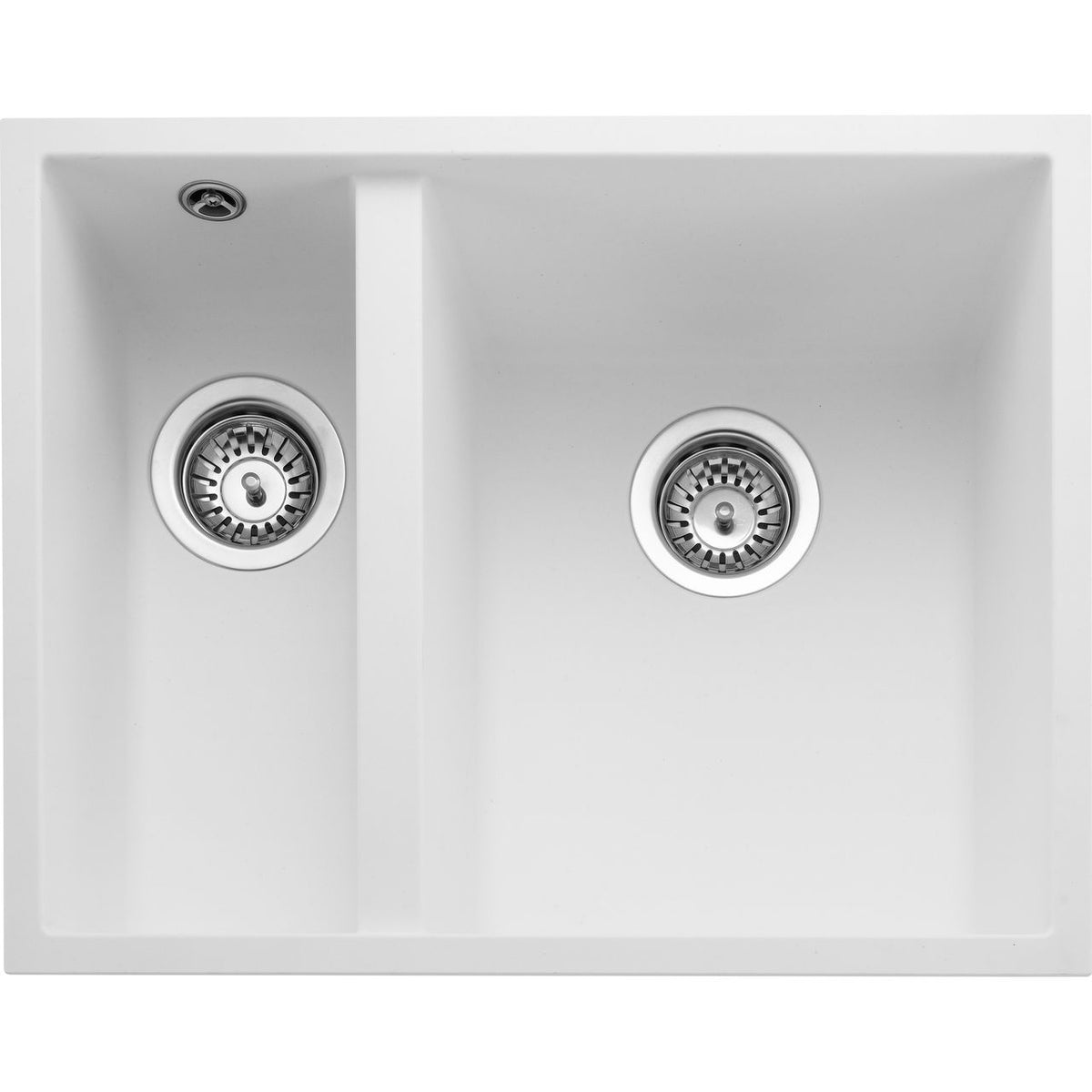 Rangemaster Oridian 1.5 Bowl Undermount Kitchen Sink - Arctic White