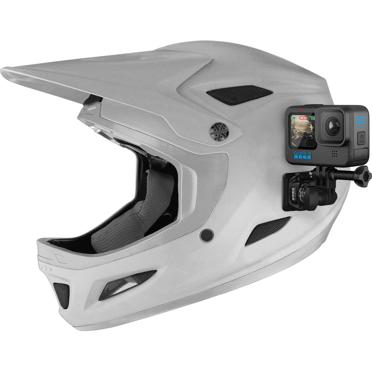 GoPro Helmet Front and Side Mount for HERO7 Black, HERO7 Silver, HERO7 White, HERO (2018), HERO6 Black, HERO5 Black, HERO5 Session