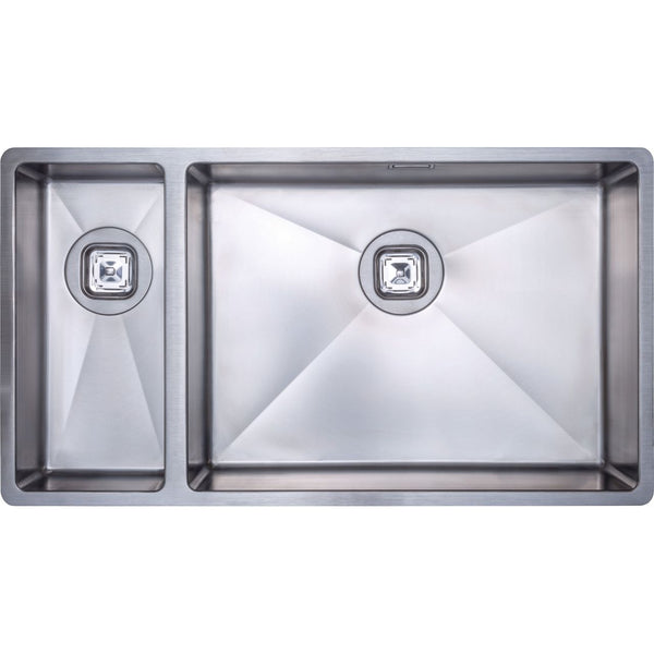 Harlyn Carbis 1.5 Large Inset/undermount Stainless Steel Left hand small bowl