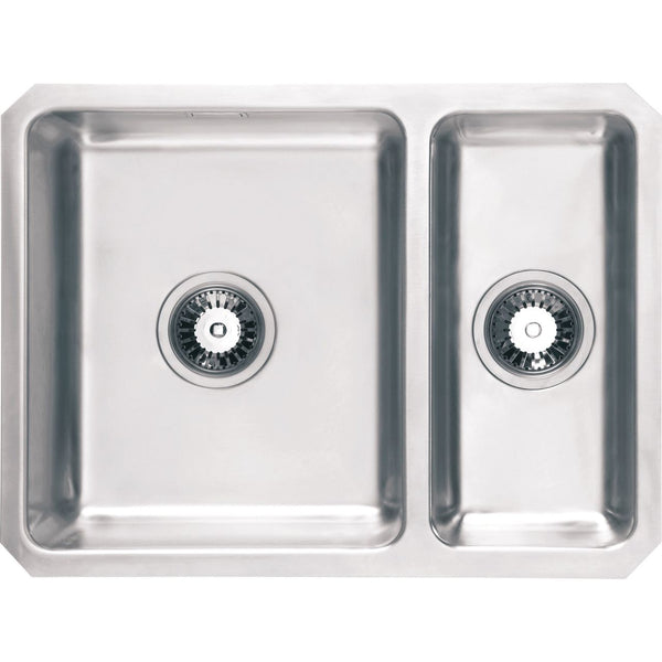 Harlyn Carbis 1.5 Bowl Inset Kitchen Sink - Stainless Steel