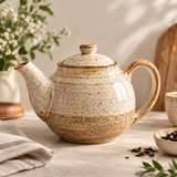 Glazed Stoneware Teapot