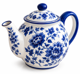 Blue & White Porcelain Teapot – 20 fl oz