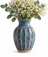 Dusky Blue Ceramic Vase