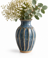 Dusky Blue Ceramic Vase
