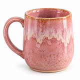 Pink Reactive Glaze Ceramic Mugs – Set of 2, 440ml