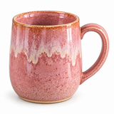 Pink Reactive Glaze Ceramic Mugs – Set of 2, 440ml