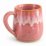 Pink Reactive Glaze Ceramic Mugs – Set of 2, 440ml