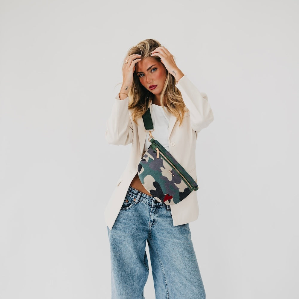 Colby Canvas Printed Bum Bag