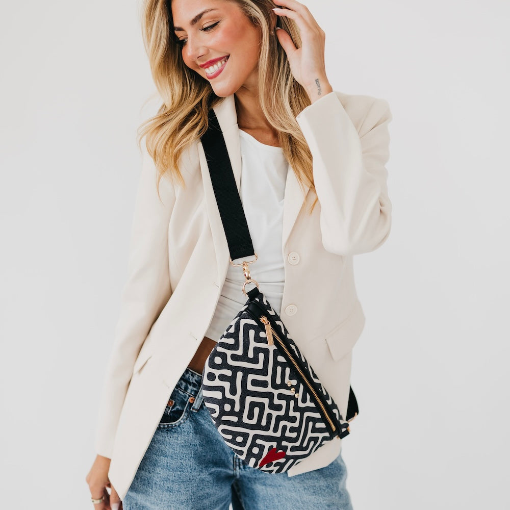 Colby Canvas Printed Bum Bag