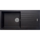 Harlyn Daymer 1 Bowl Inset Kitchen Sink - Black