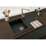 Harlyn Daymer 1 Bowl Inset Kitchen Sink - Black
