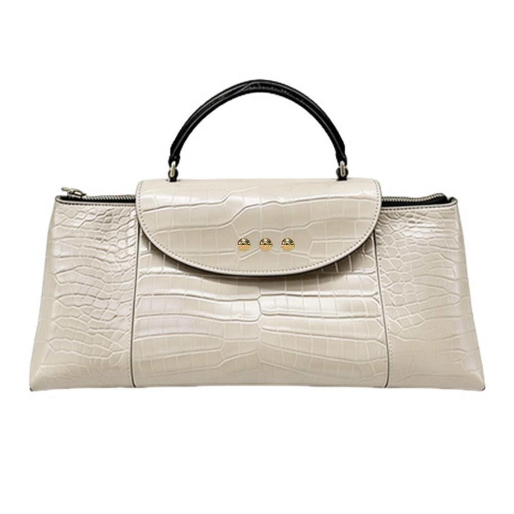 Elena Croc Embossed Crossbody