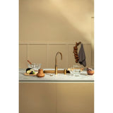 Quooker 3in1 Fusion Tap Round and PRO3-EQ B tank - Patinated Brass