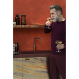 Quooker 3in1 Fusion Tap Square and PRO3-EQ B tank - Patinated Brass