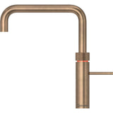 Quooker 3in1 Fusion Tap Square and PRO3-EQ B tank - Patinated Brass