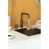 Quooker 3in1 Fusion Tap Square and PRO3-EQ B tank - Patinated Brass