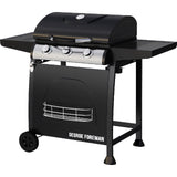 George Foreman GFGBBQ3B-N 3 Burner Gas Barbecue - Black