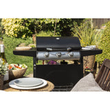 George Foreman GFGBBQ3B-N 3 Burner Gas Barbecue - Black