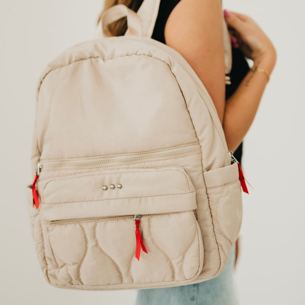 Go-To Organized Puffer Nylon Backpack